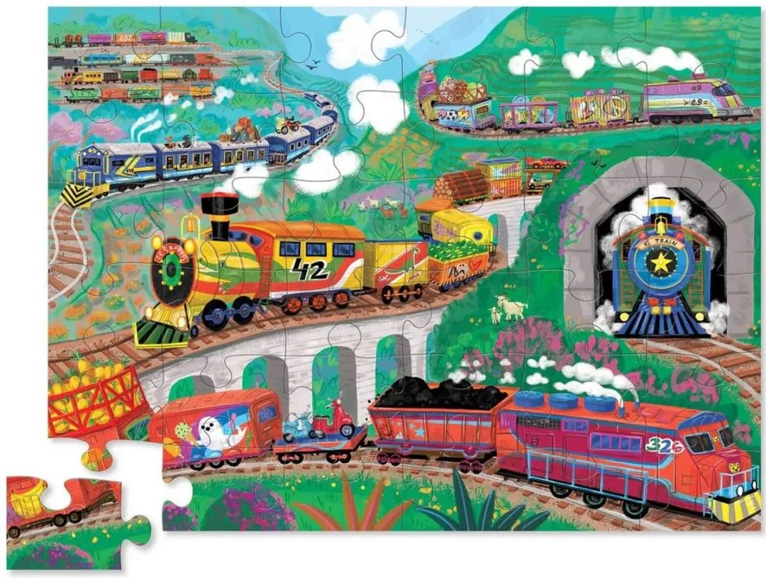 Trein puzzel - Crocodile Creek