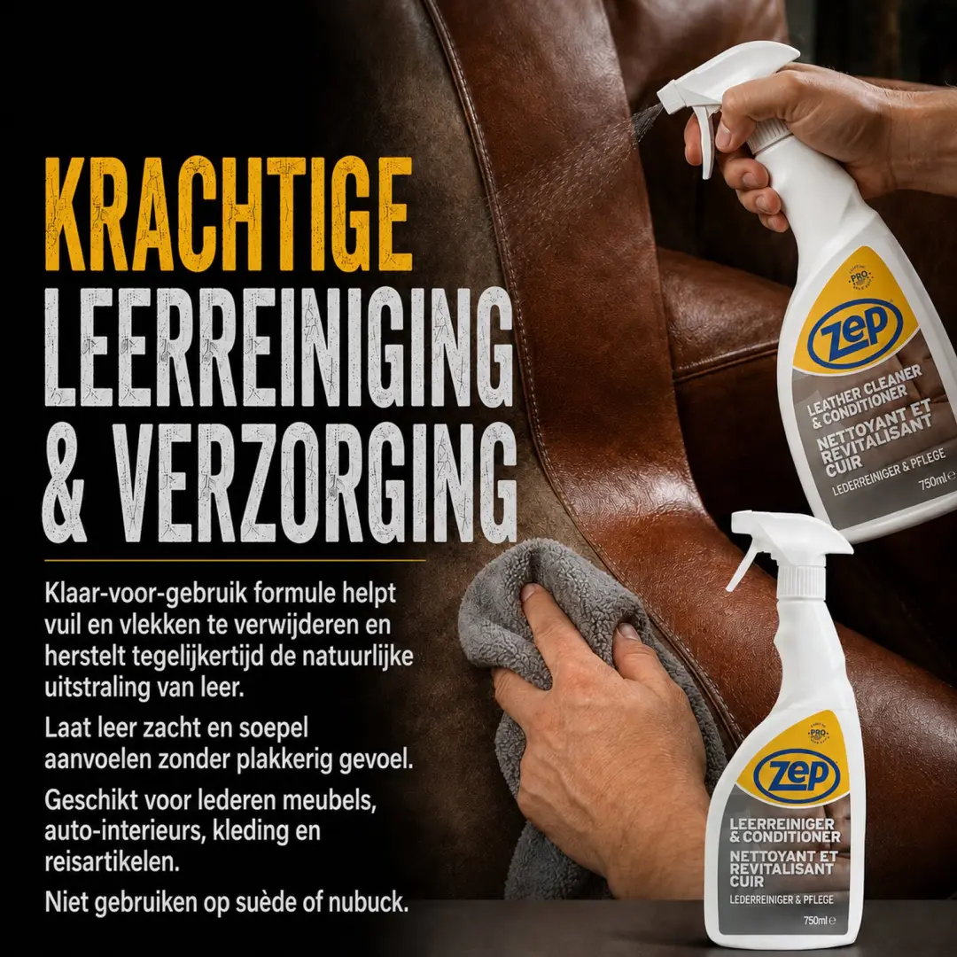 Zep Leerreiniger & Conditioner 750ml - 6 stuks - afbeelding 4 van 6