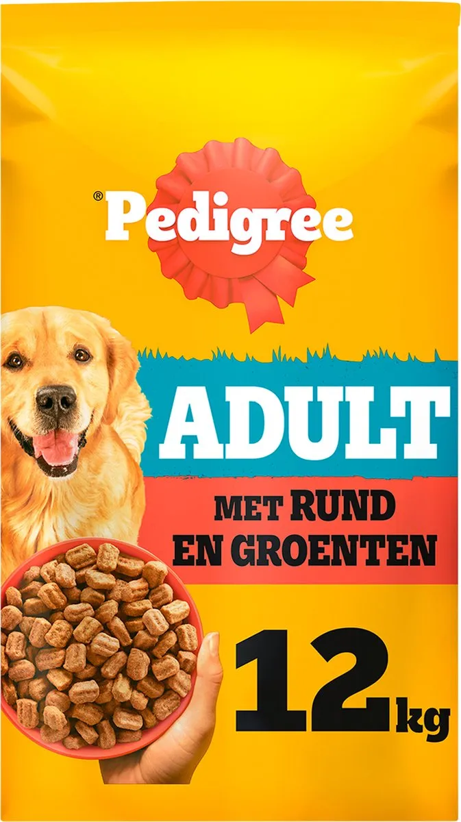 Pedigree Adult Hondenbrokken Rund & Groenten 12kg