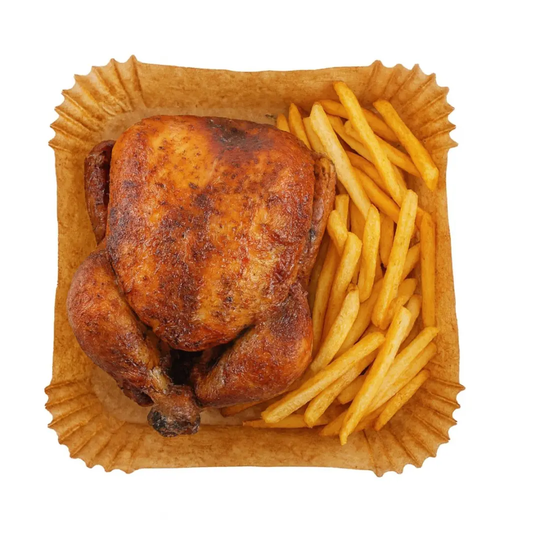 Adler AD 6732 Papieren Inzetstuk voor Airfryer - 20cm - 100 stuks - afbeelding 3 van 6