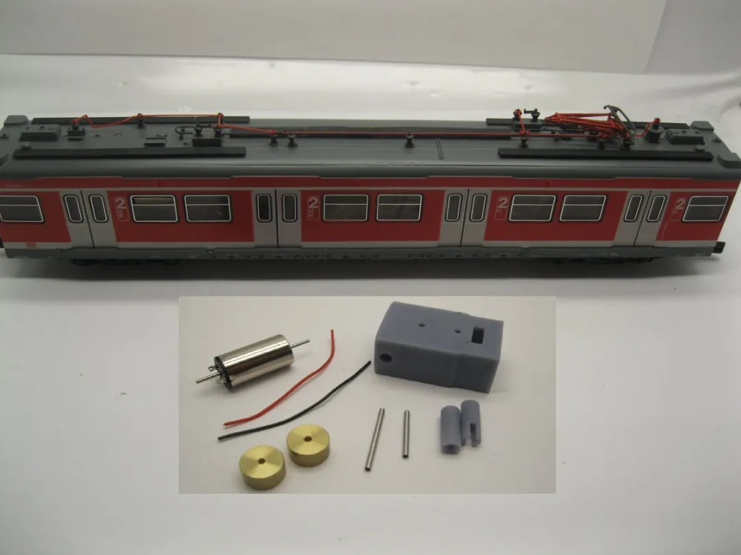 Roco HR005C Glockenankermotor Ombouwset - Schaal H0 - Rood/Grijs/Zilver