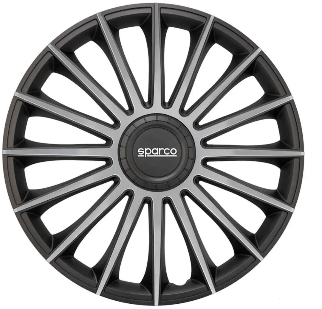 Sparco Wieldoppen Torino 14 Inch Abs Zwart/zilver Set Van 4