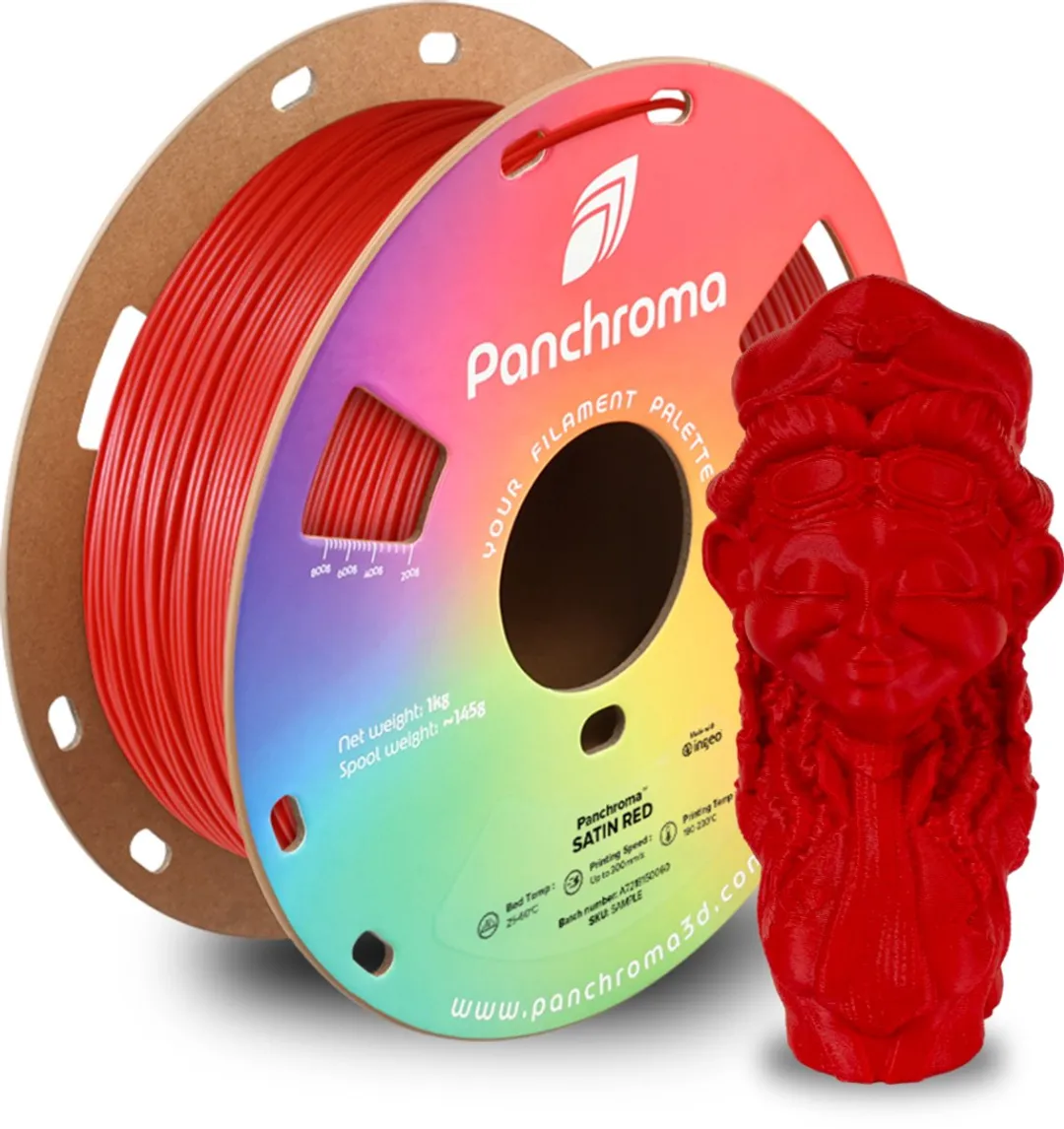 Polymaker Panchroma PLA Satin 1,75mm - Rood 1kg