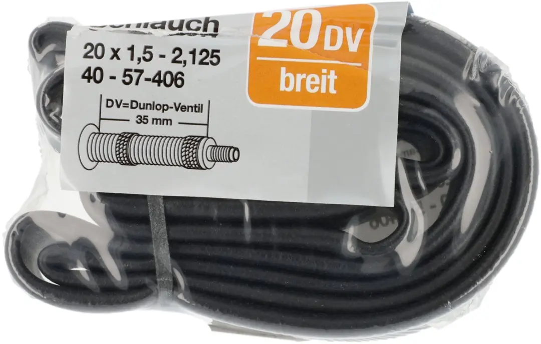 Fischer Binnenband 20 inch DV-ventiel - Zwart - afbeelding 2 van 6