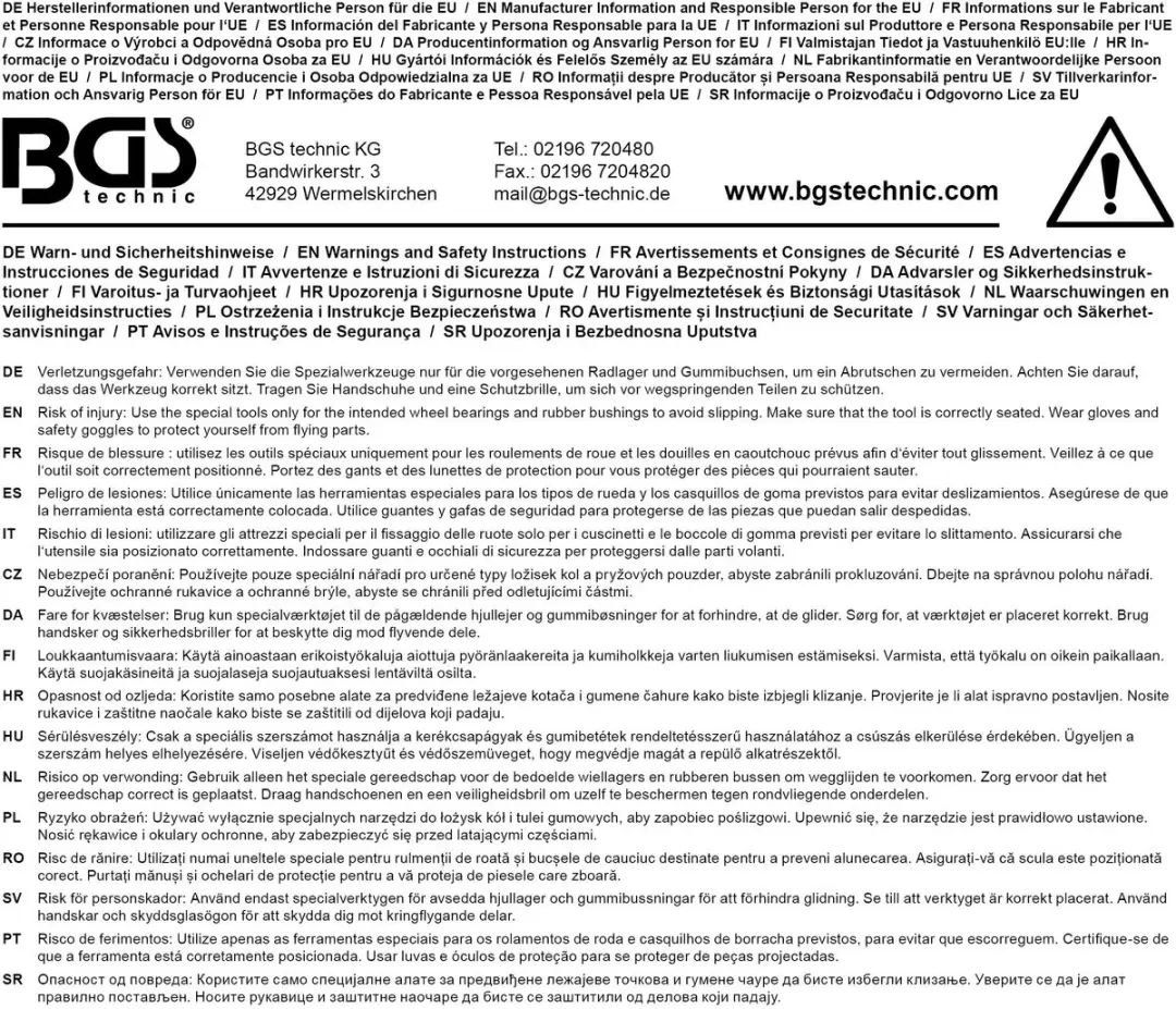 BGS Silentlager gereedschapset VAG 18-delig - afbeelding 2 van 6