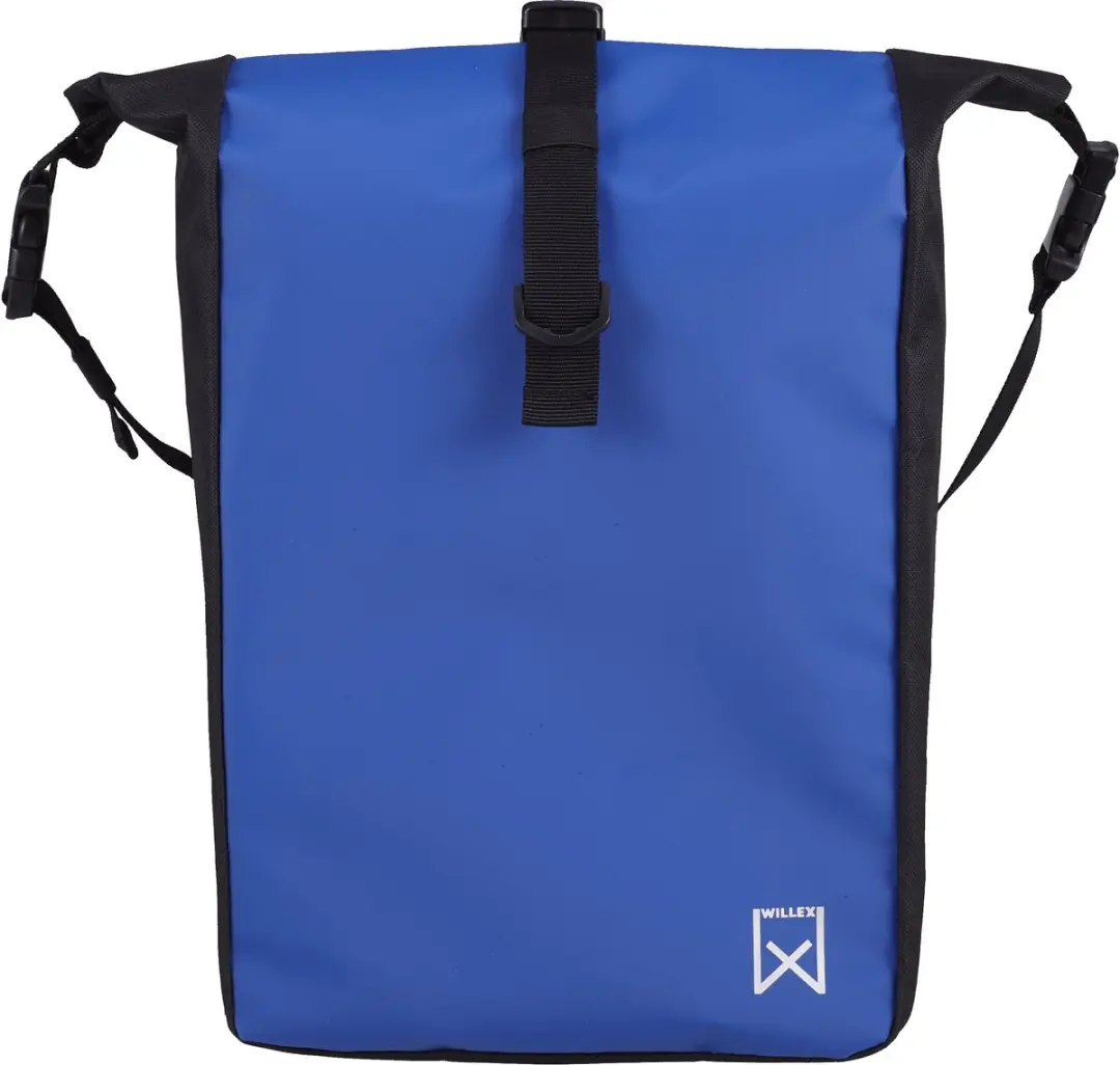 Willex Kompact Fietstas 16L - Zwart/Blauw - afbeelding 4 van 5
