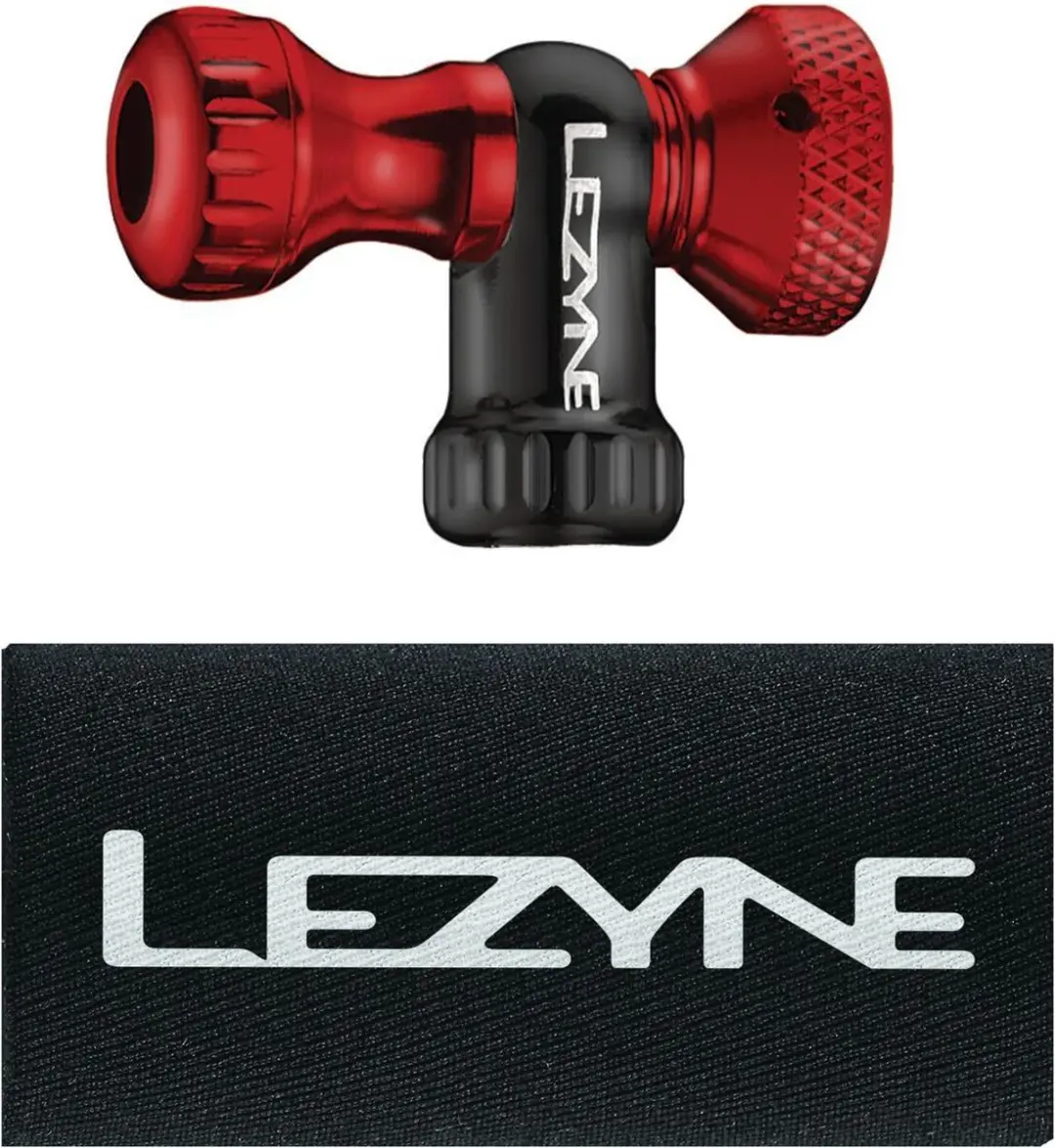 Lezyne Control Drive CNC Co2-pompkop - Rood/Zwart - afbeelding 2 van 3