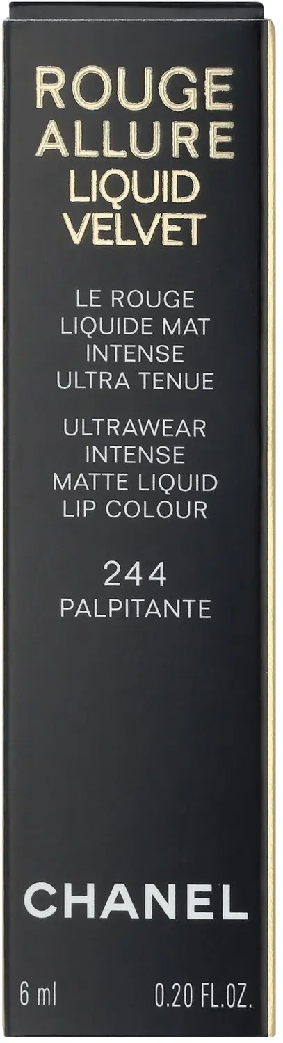 Chanel Rouge Allure Liquid Velvet Lippenstift - 6 ml - #244 Palpitante - afbeelding 3 van 6