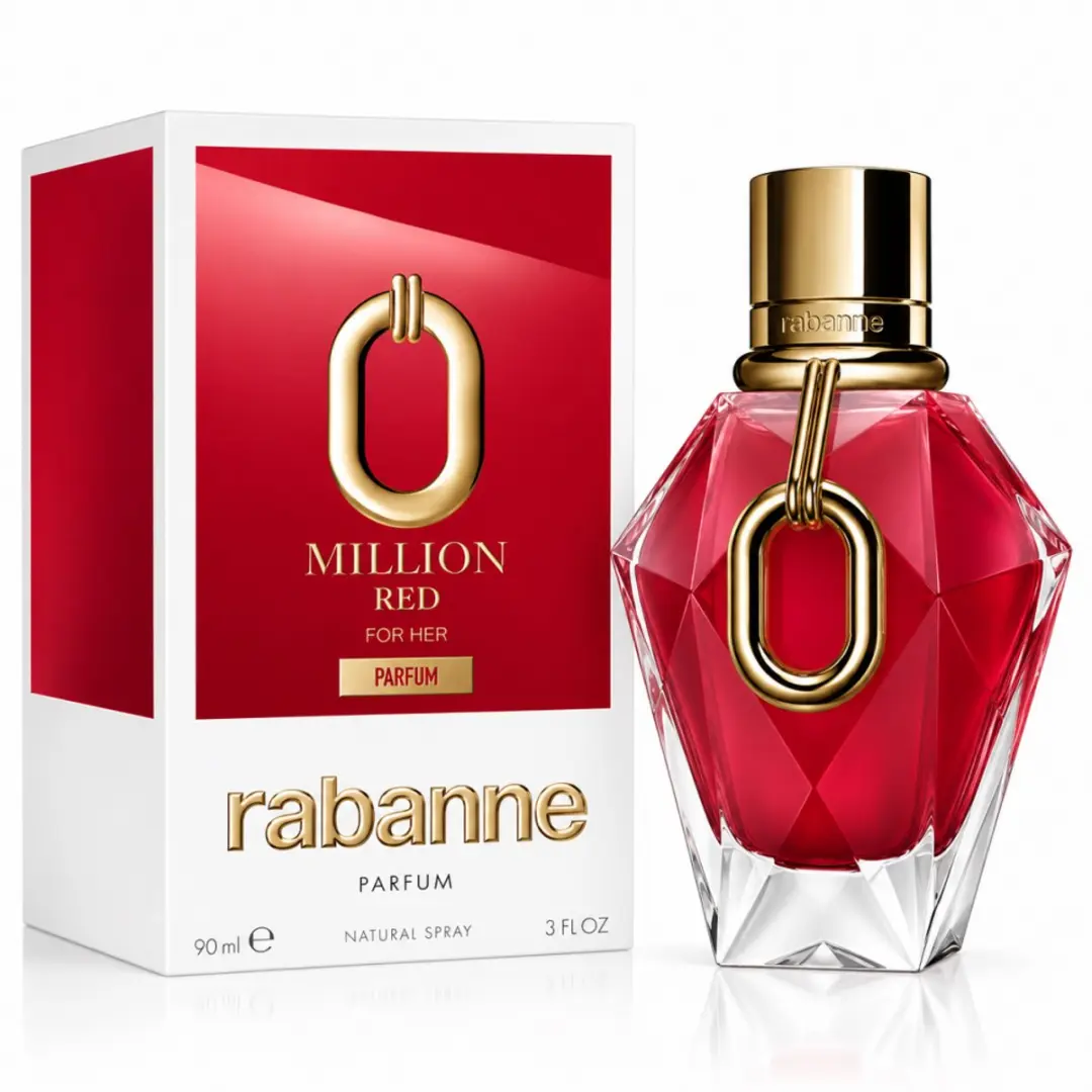 Paco Rabanne Million Red For Her Eau de Parfum 90ml - afbeelding 2 van 6