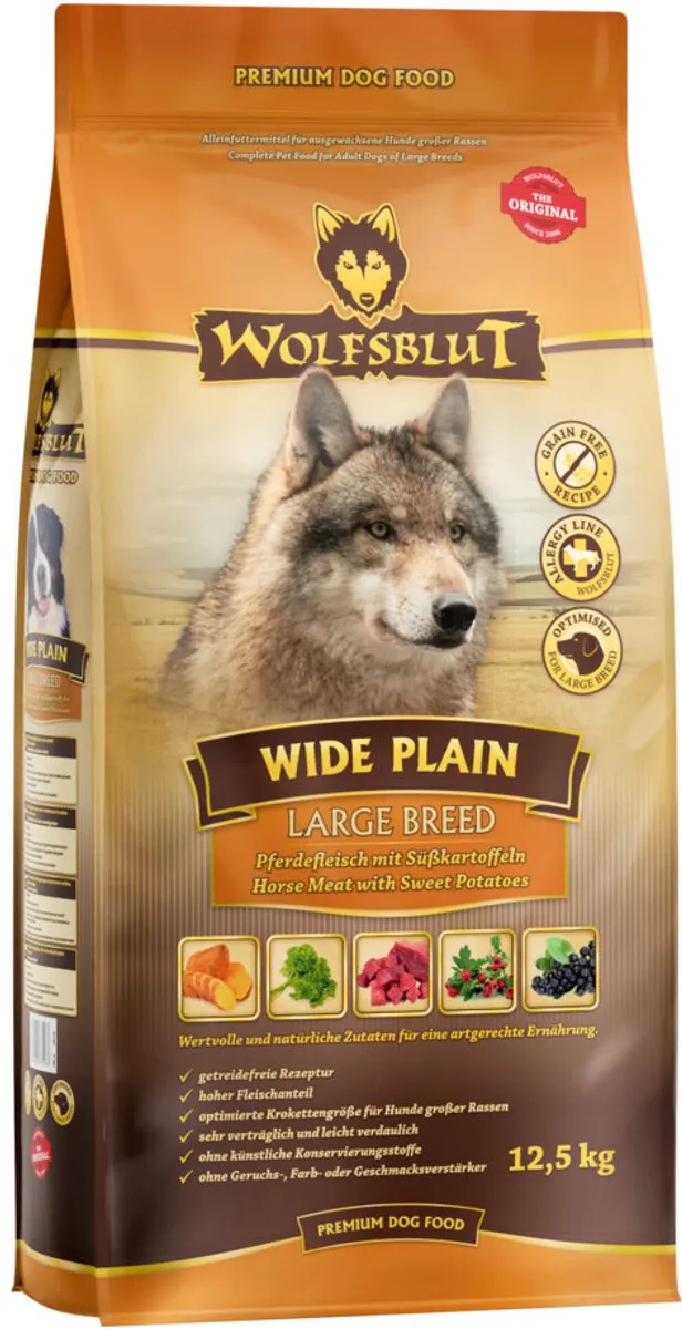Wolfsblut Wide Plain Large Breed Hondenvoer 12,5 kg