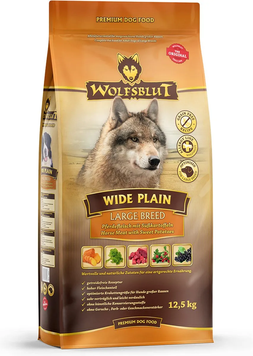Wolfsblut Wide Plain Large Breed Hondenvoer 12,5 kg
