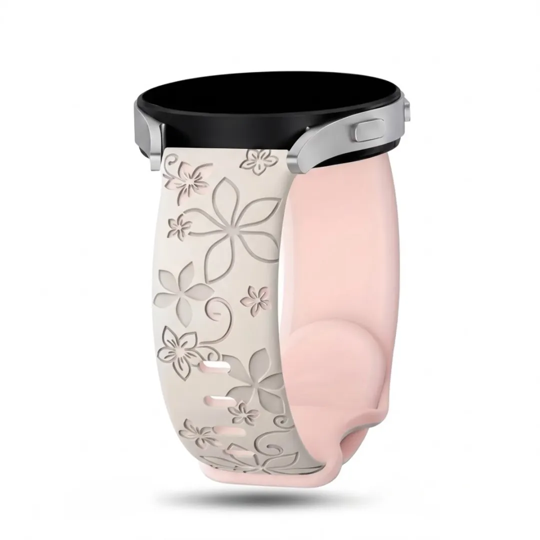 NUVEX Sterrenlicht Roze Silicone Horlogeband 20mm