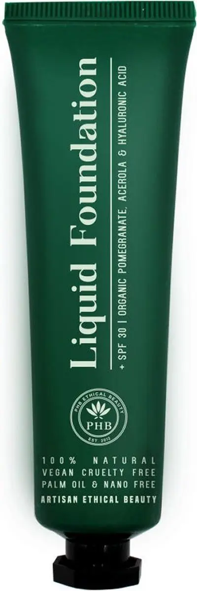 PHB Ethical Beauty Liquid Foundation 01 Cream - SPF30 - afbeelding 3 van 3