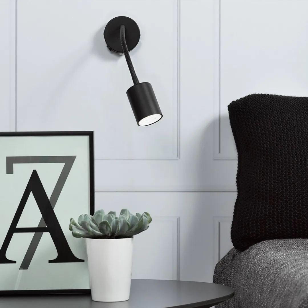 Nordlux Explore Flex Wandlamp GU10 - Zwart