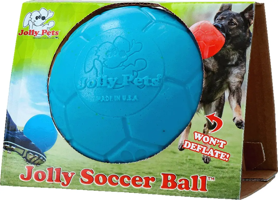 Jolly Pets Jolly Soccer Ball - Ø15cm - Blauw - afbeelding 2 van 6