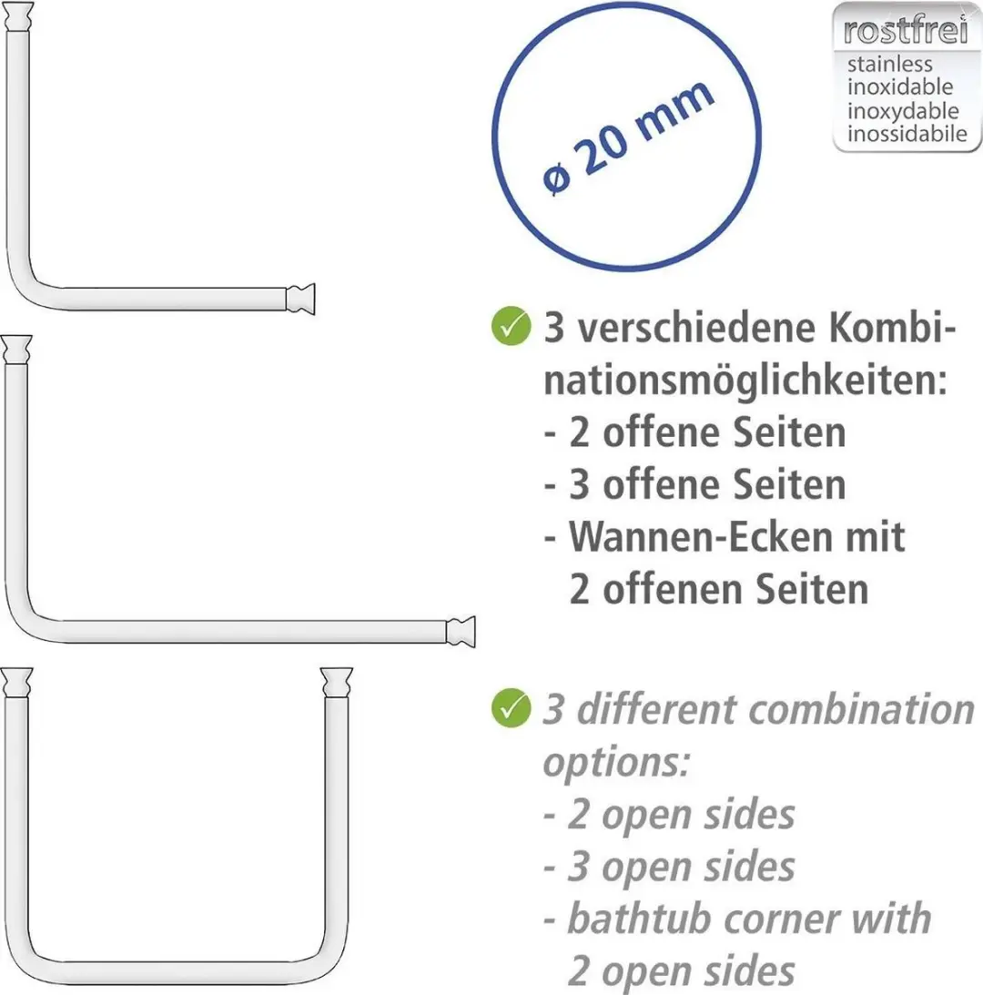 Wenko Universele Hoekstang - Wit - afbeelding 6 van 6
