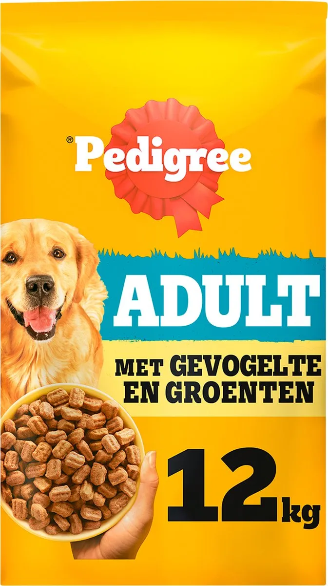 Pedigree Adult Hondenbrokken Gevogelte & Groenten 12kg
