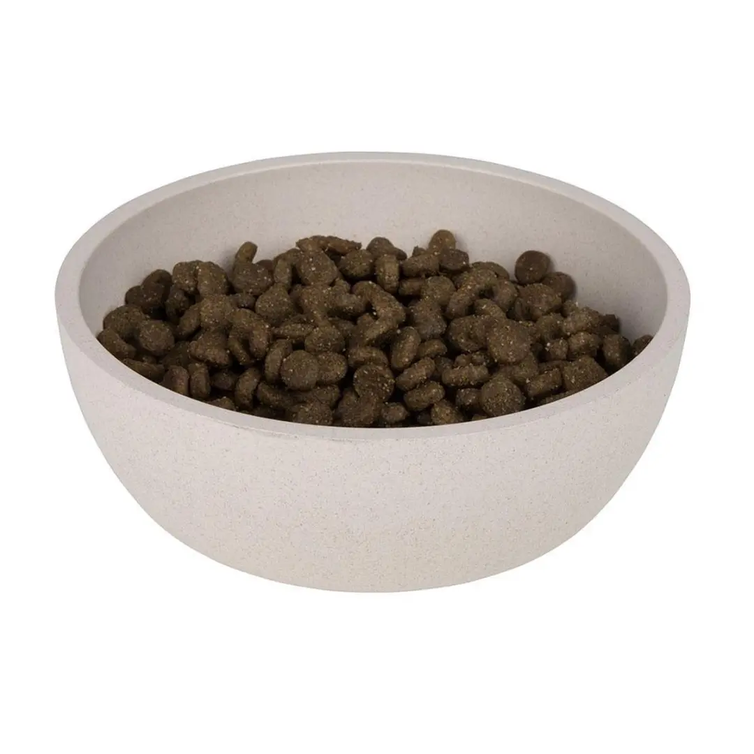 District 70 Bamboo Voerbak - 1000ml - Ø17,5cm - Beige - afbeelding 4 van 6