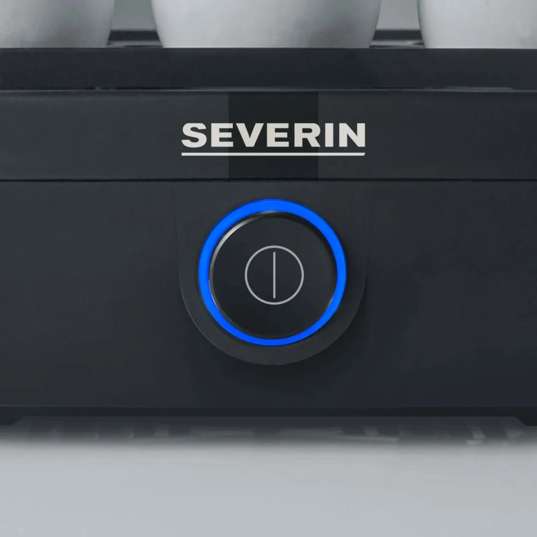 Severin EK 3166 Eierkoker 6 Stuks - Mat Zwart - afbeelding 6 van 6