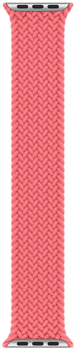 Apple Gevlochten solobandje Apple Watch - Maat S - Pink Punch