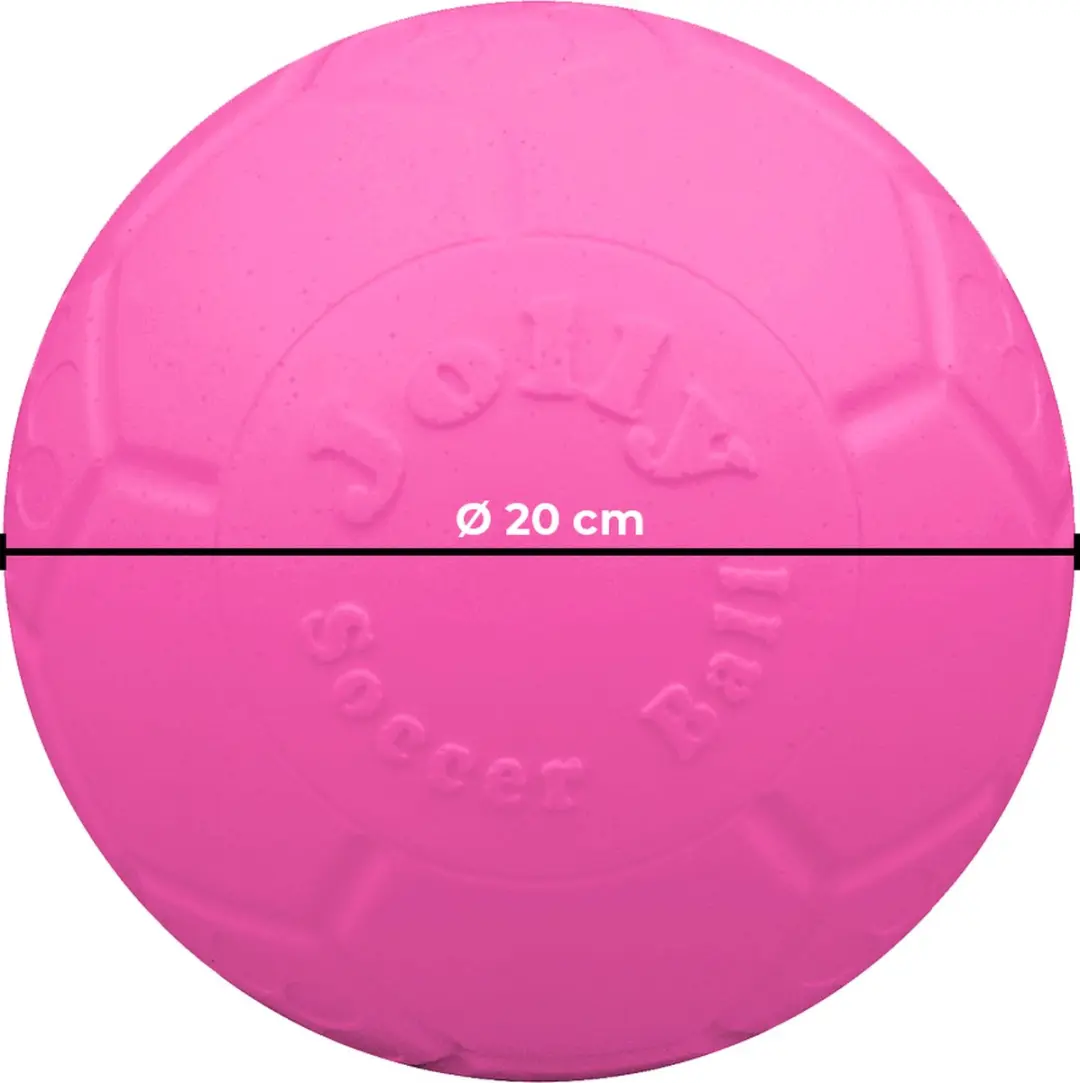 Jolly Pets Jolly Soccer Ball Hondenspeelgoed - Ø20cm - Roze - afbeelding 2 van 6