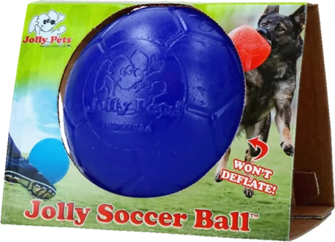 Jolly Pets Jolly Soccer Ball 20cm - Blauw - afbeelding 5 van 6