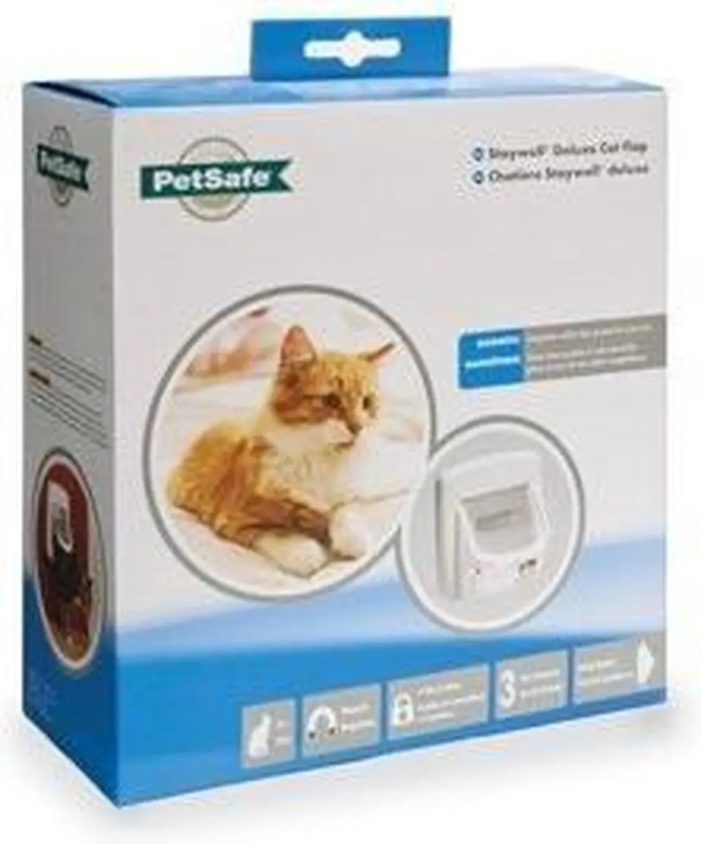 PetSafe Kattenluik 401 Magnetisch - Tot 7 kg - Hout - afbeelding 4 van 6