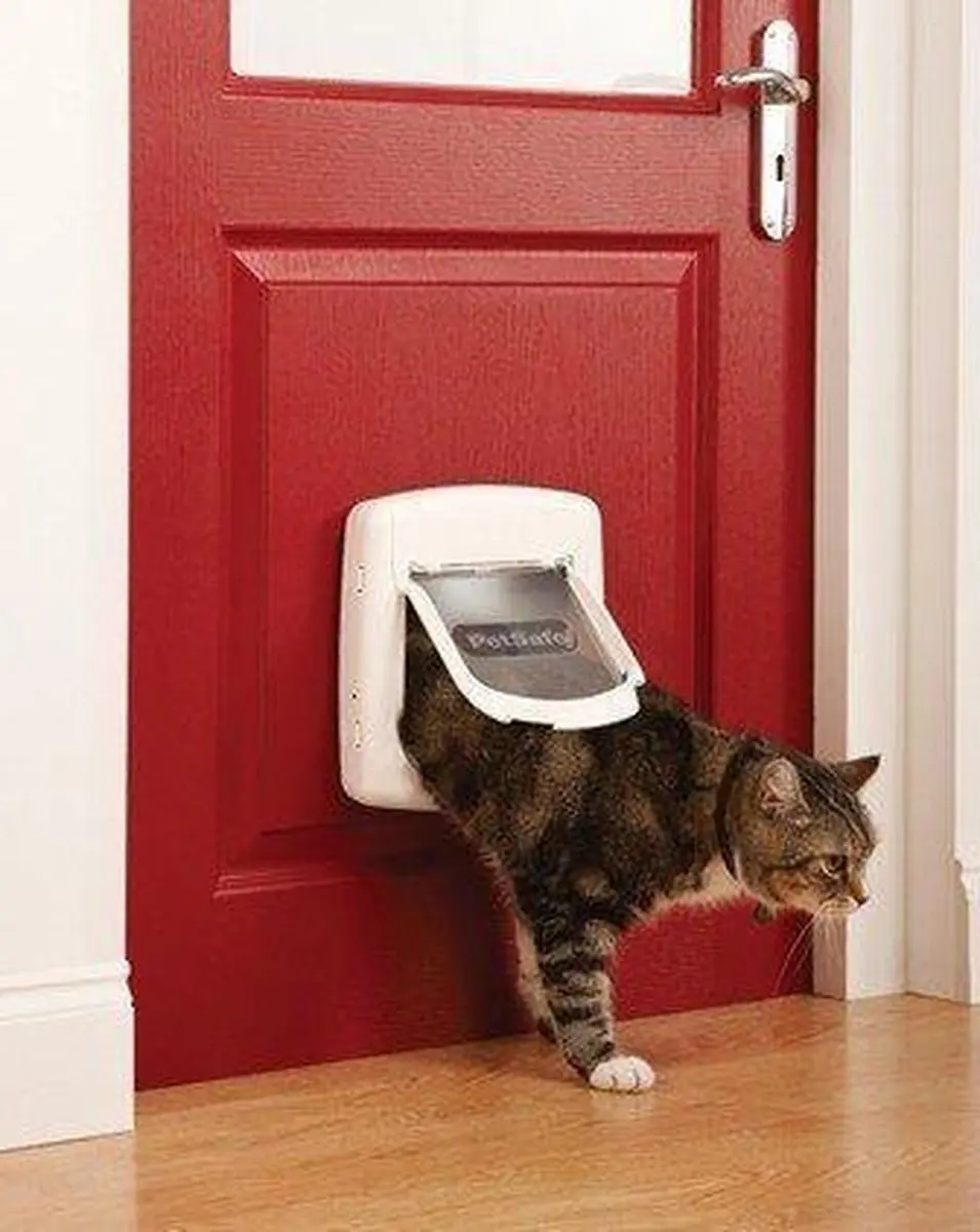 PetSafe Kattenluik 401 Magnetisch - Tot 7 kg - Hout - afbeelding 6 van 6
