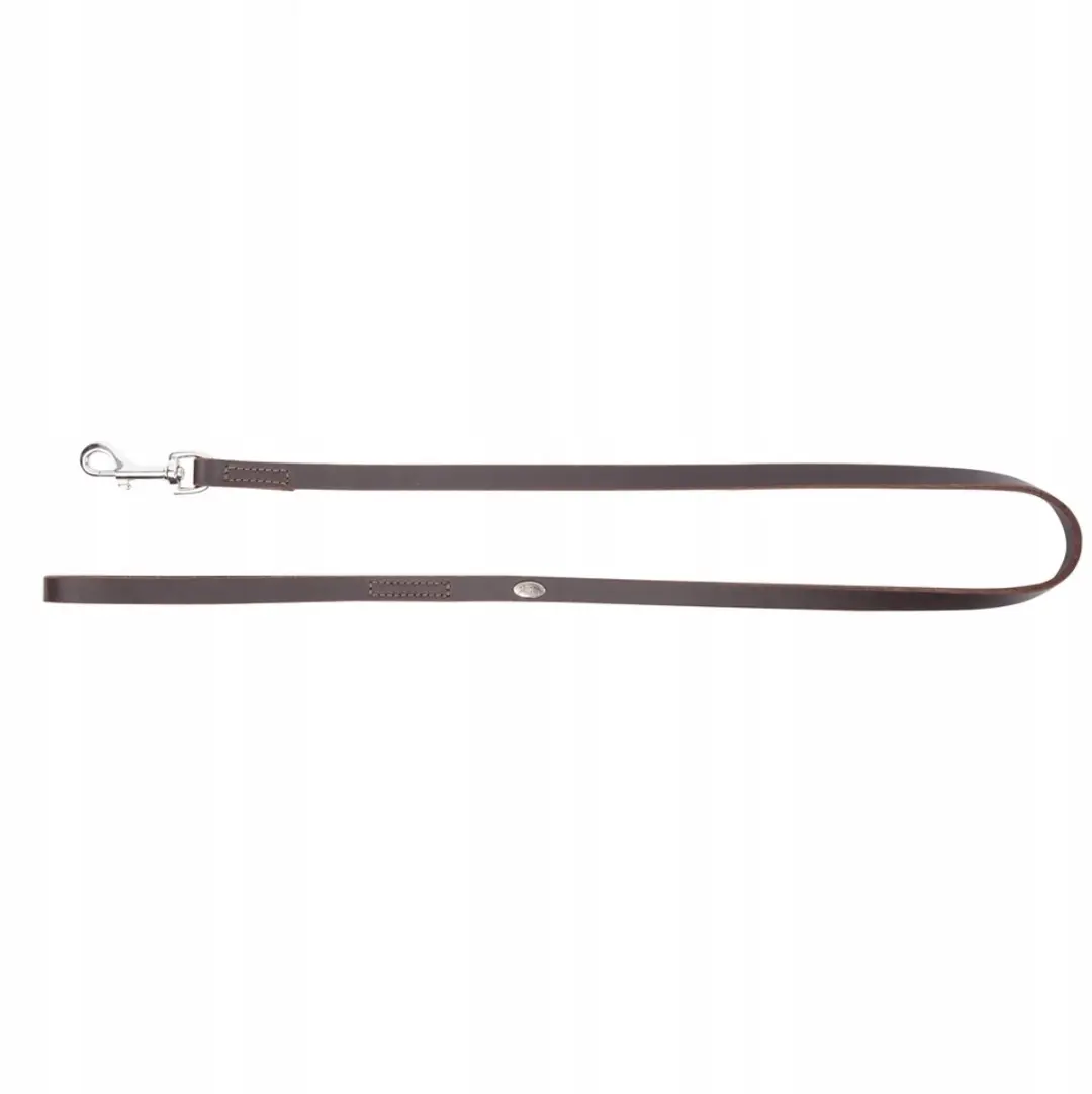 Dingo Zachte Leren Hondenhalsband 1.0x120cm Bruin