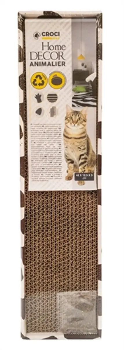 Croci Homedecor Krabplank Dierenprint Koe - 48x12,5x5cm - afbeelding 2 van 6