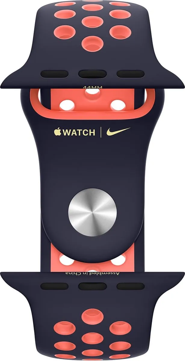 Apple Watch Nike Sport Band - 40mm - Blue Black/Bright Mango - voor Apple Watch SE/5/6