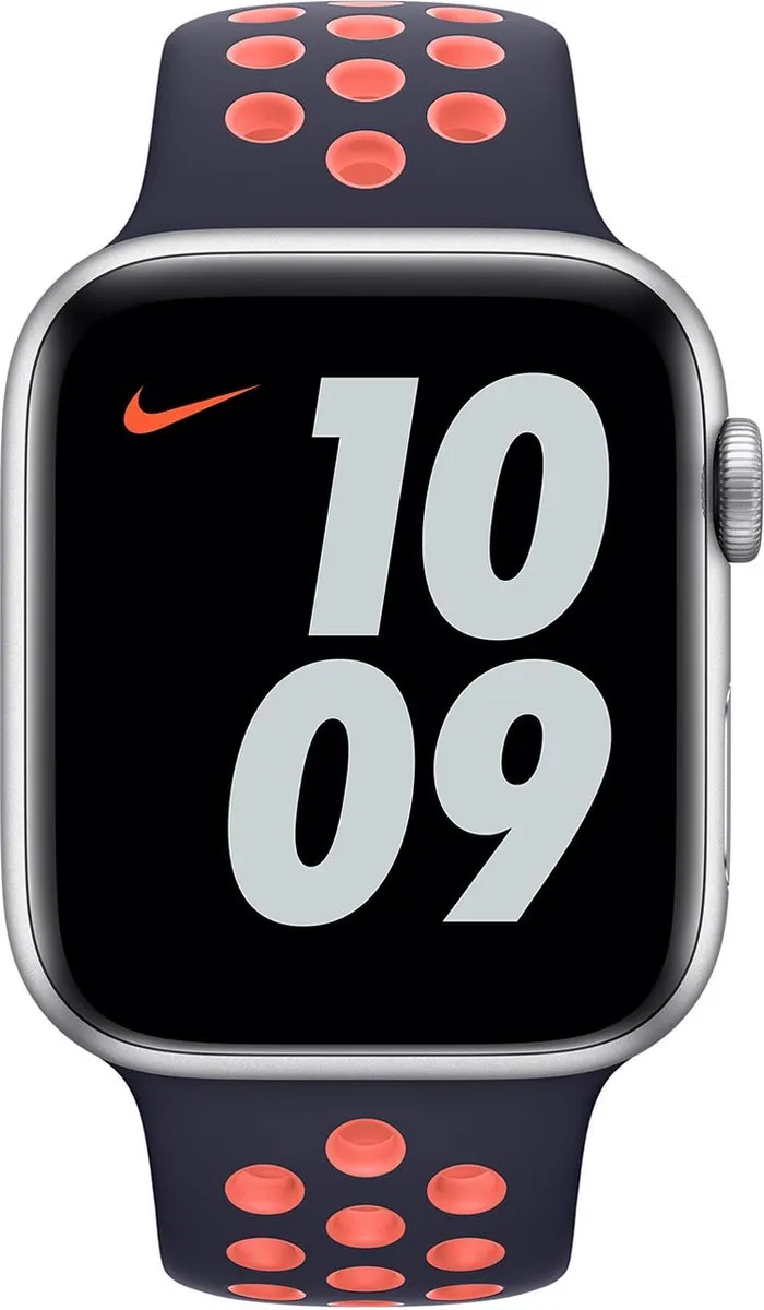 Apple Watch Nike Sport Band - 40mm - Blue Black/Bright Mango - voor Apple Watch SE/5/6