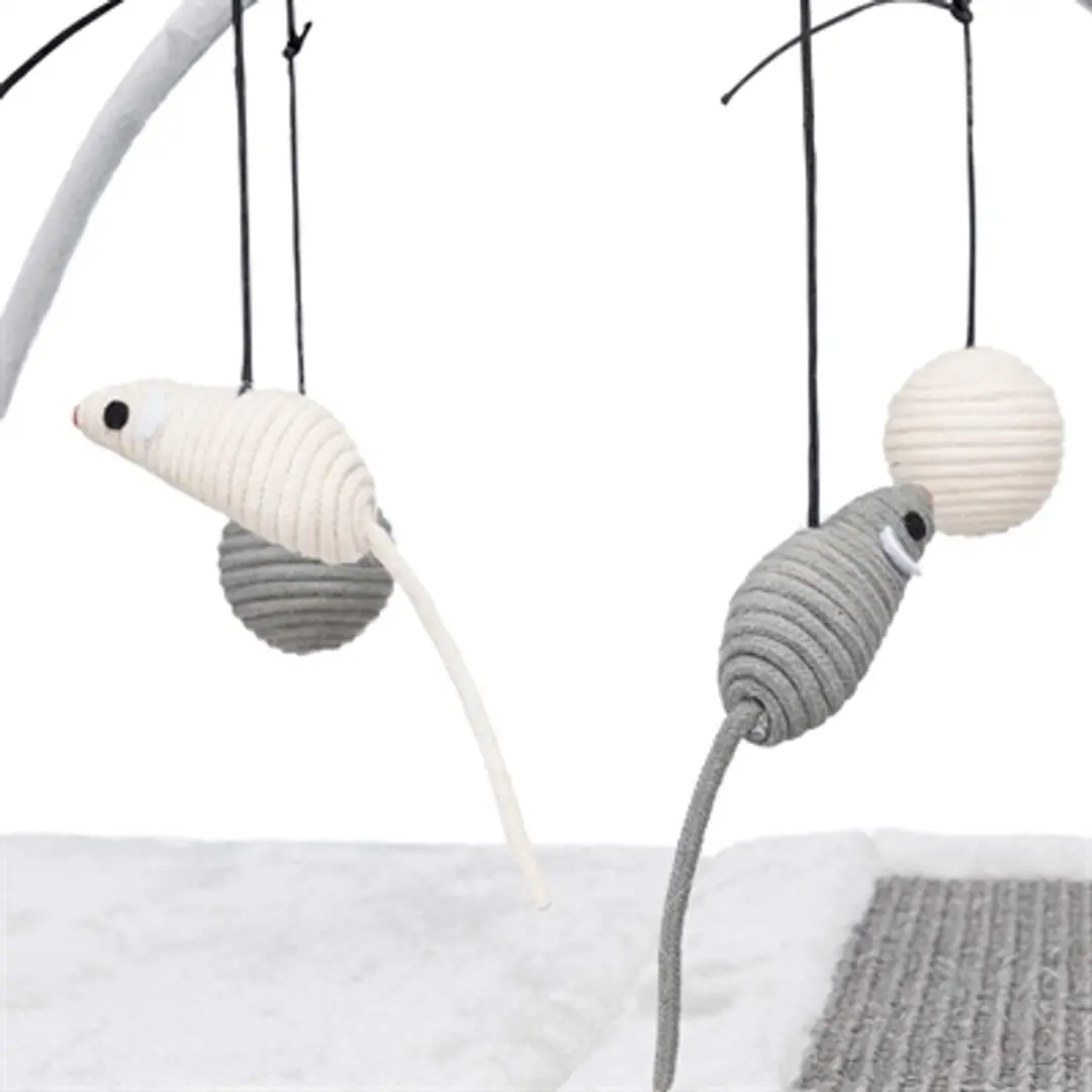 Trixie Krabmat met Speeltjes 60x33x42cm - Grijs - afbeelding 4 van 6