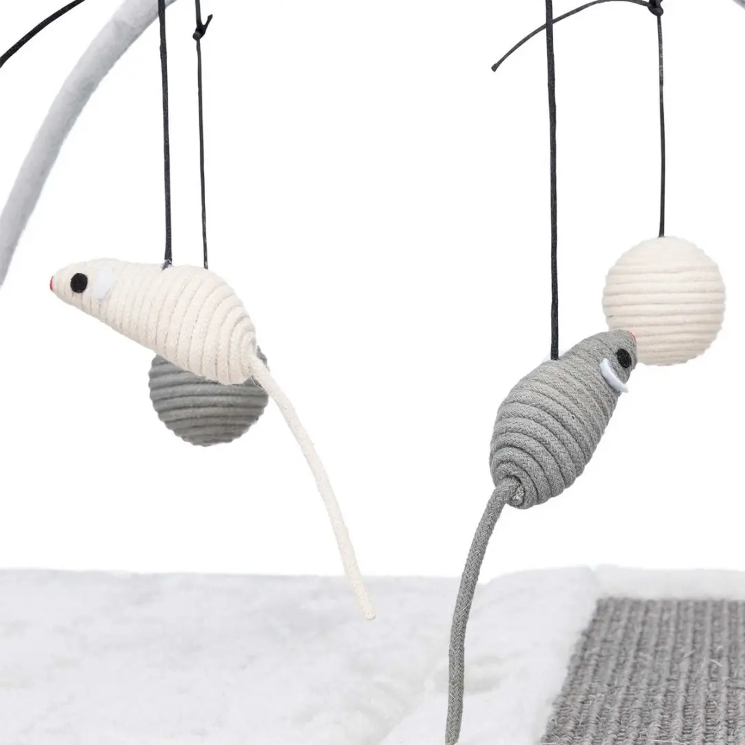 Trixie Krabmat met Speeltjes 60x33x42cm - Grijs - afbeelding 2 van 6