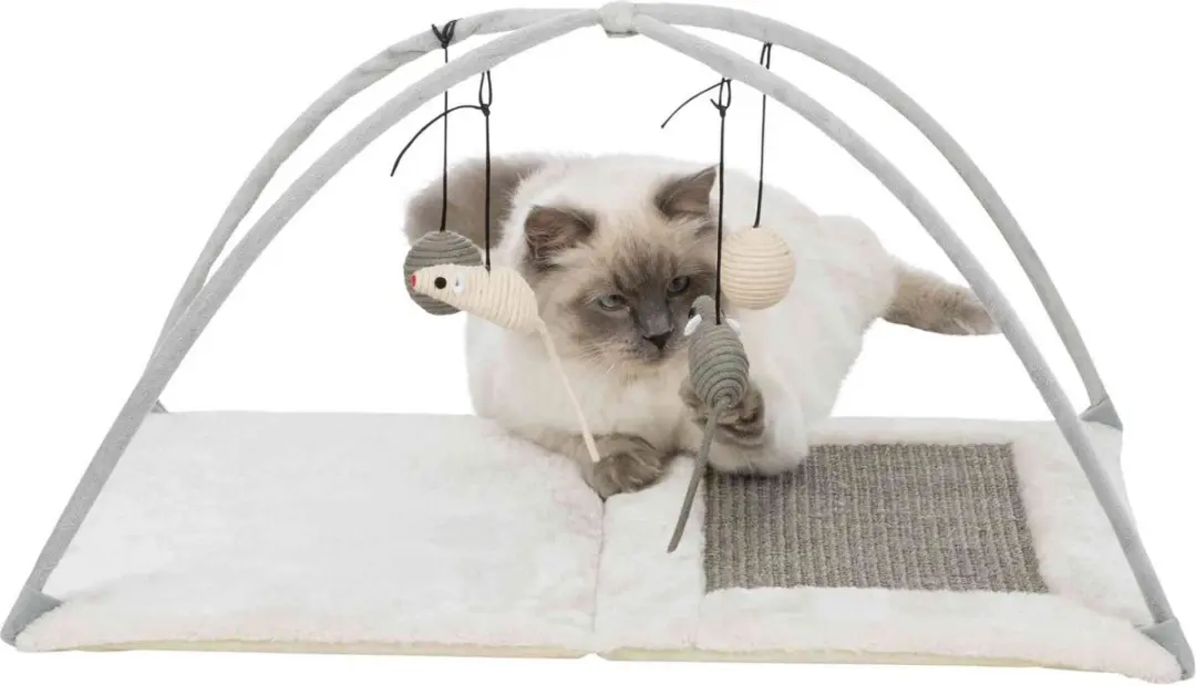 Trixie Krabmat met Speeltjes 60x33x42cm - Grijs - afbeelding 6 van 6