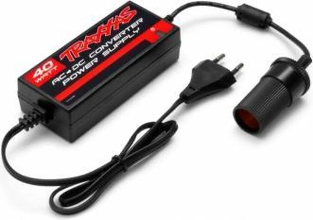 Traxxas 2976 Laadadapter - Zwart-Rood