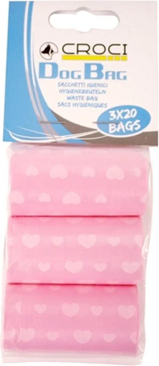 Croci poepzakjes roze met hartjes
