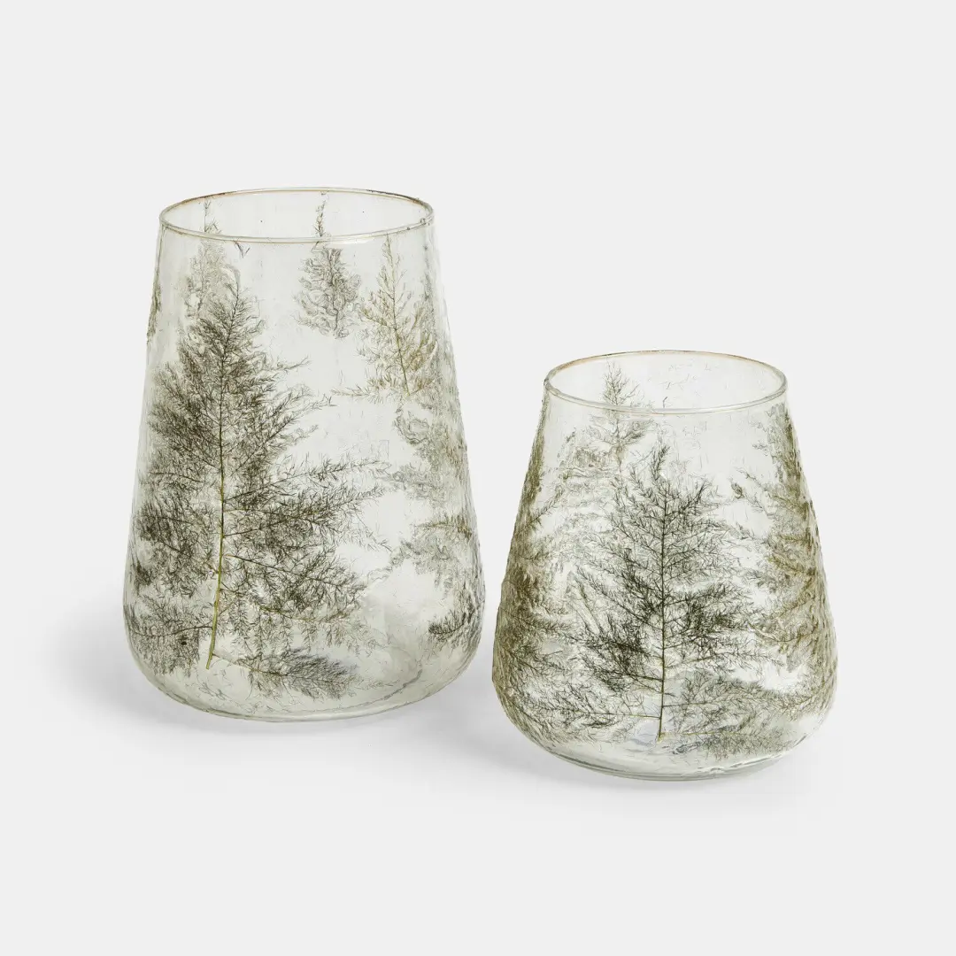 Loberon Rimfalla Windlicht Set van 2