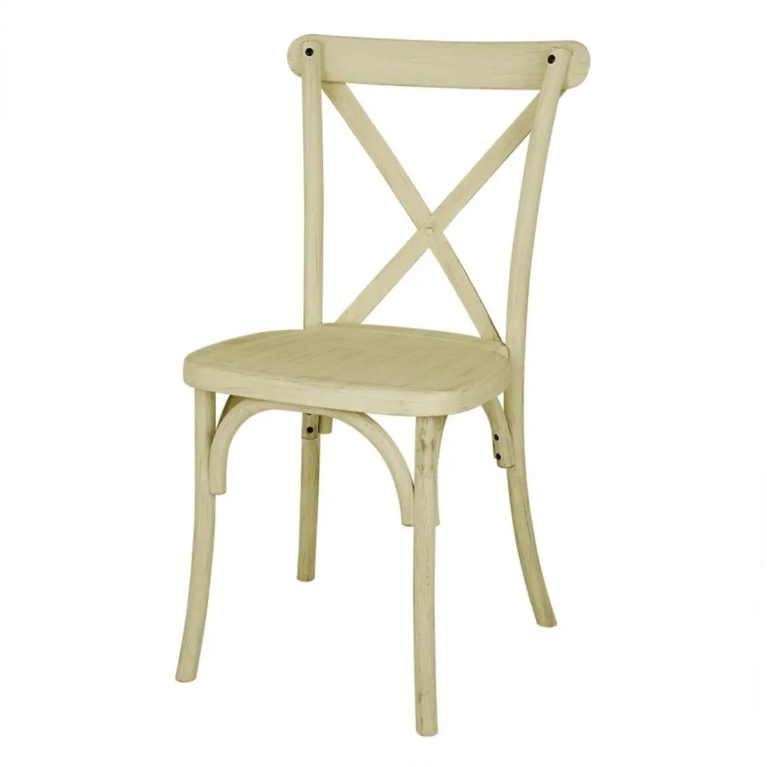 Bolero Manhattan Kruisrug Harsstoelen Naturel (Set Van 4)
