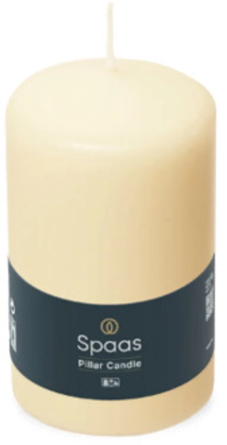 Spaas Cilinderkaars 50/80mm Ivoor - 12x - afbeelding 2 van 4