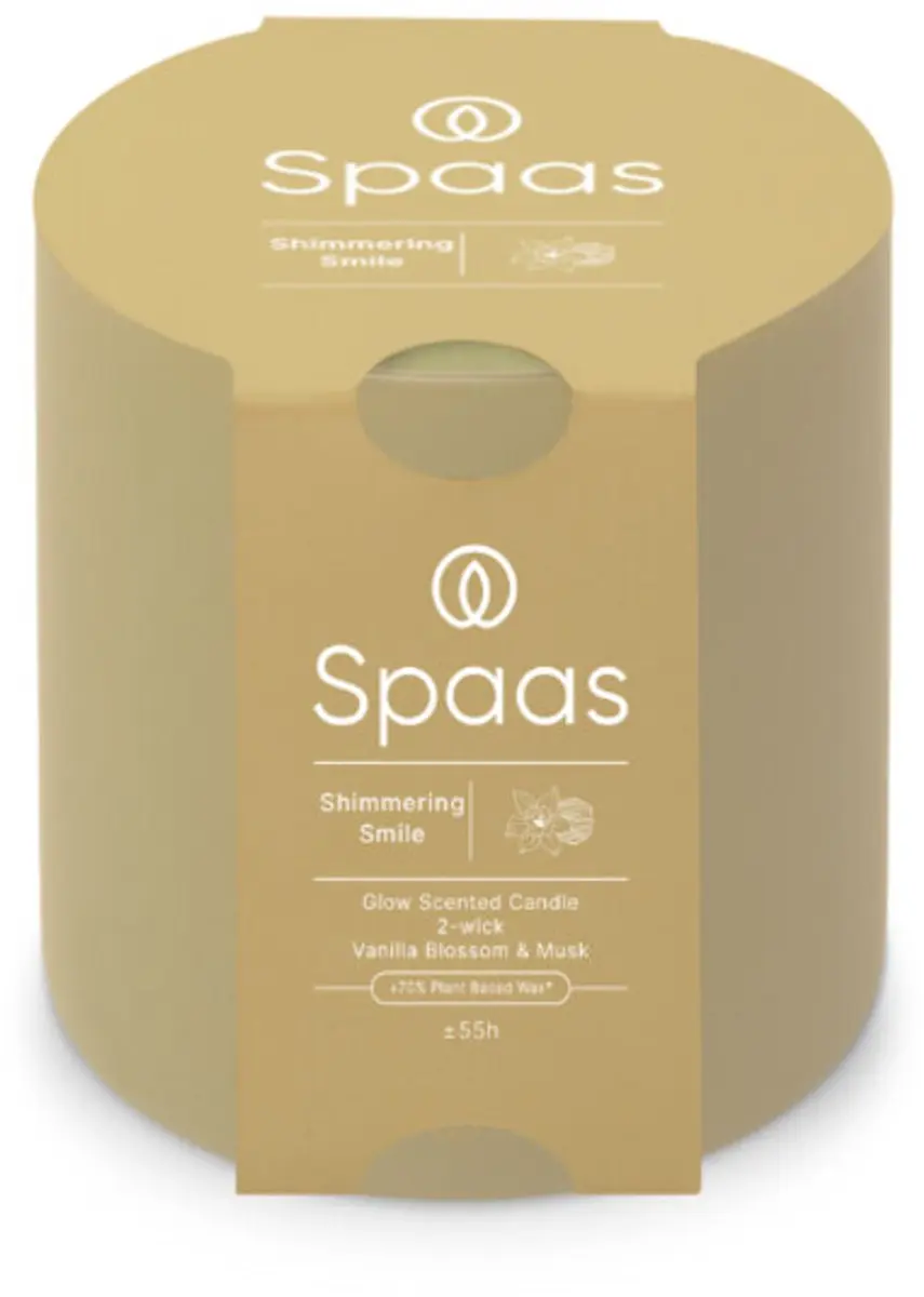 Spaas Glow Geurkaars Vanillebloesem & Muskus - 6x - afbeelding 3 van 4
