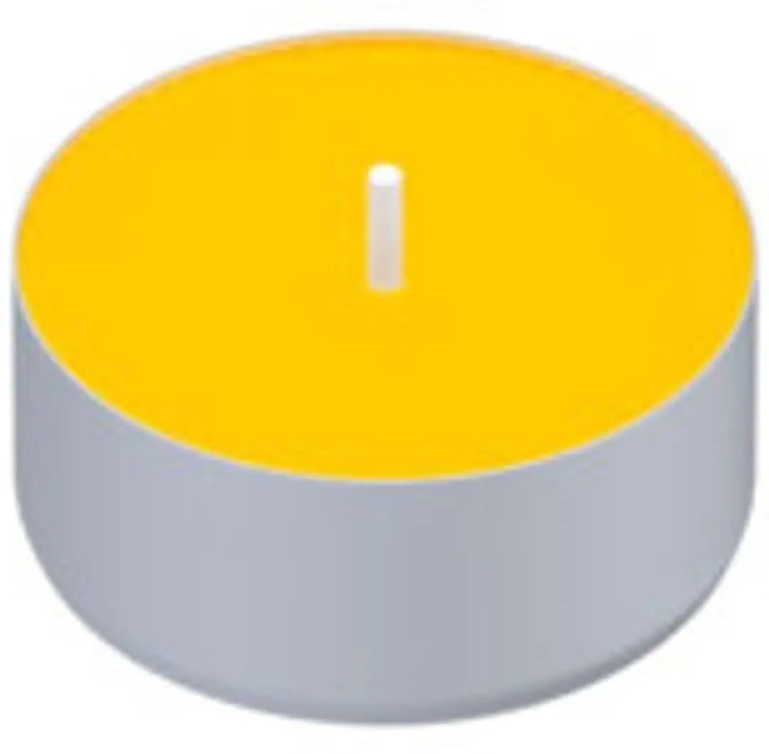 Spaas Citronella Theelichten - 18 stuks - Geel - afbeelding 2 van 5