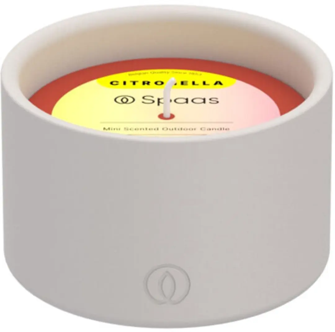 Spaas Mini Citronella Buitenkaars 15u - 6x Rood - afbeelding 5 van 6