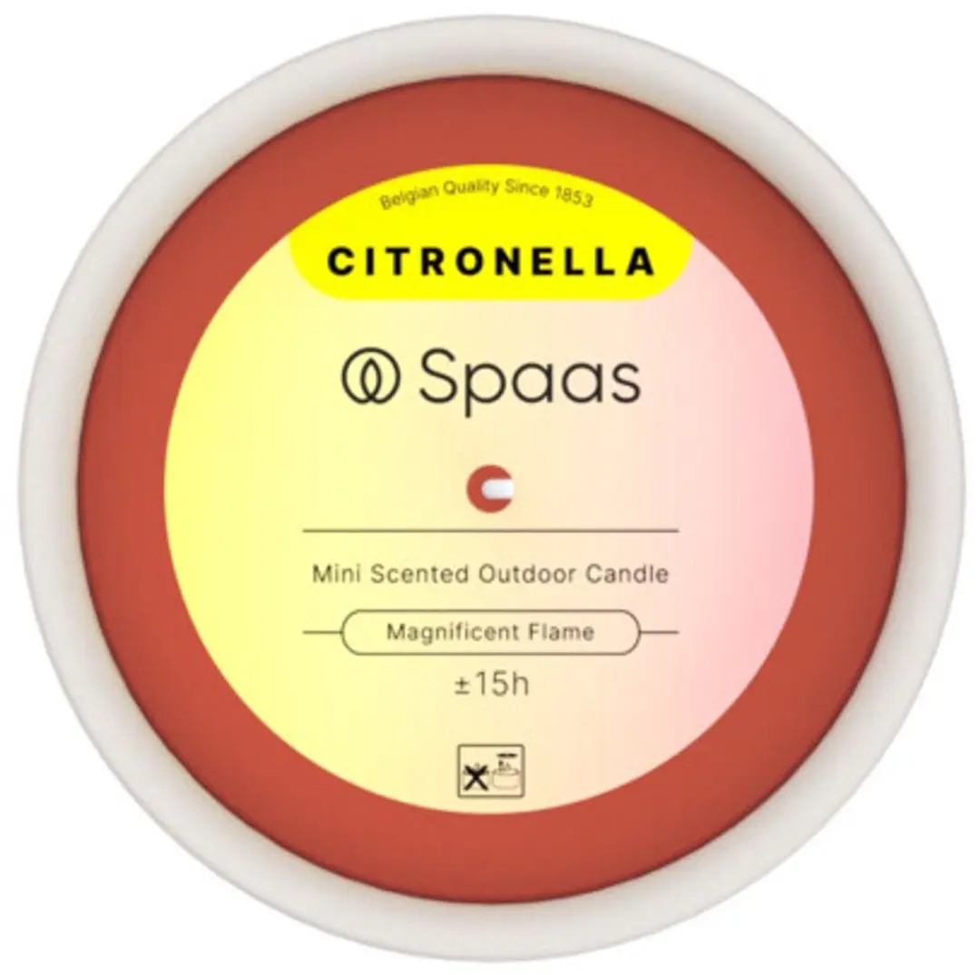 Spaas Mini Citronella Buitenkaars 15u