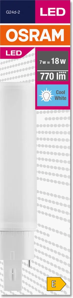 Osram Dulux-D LED 7W - 770lm Koel wit - afbeelding 6 van 6