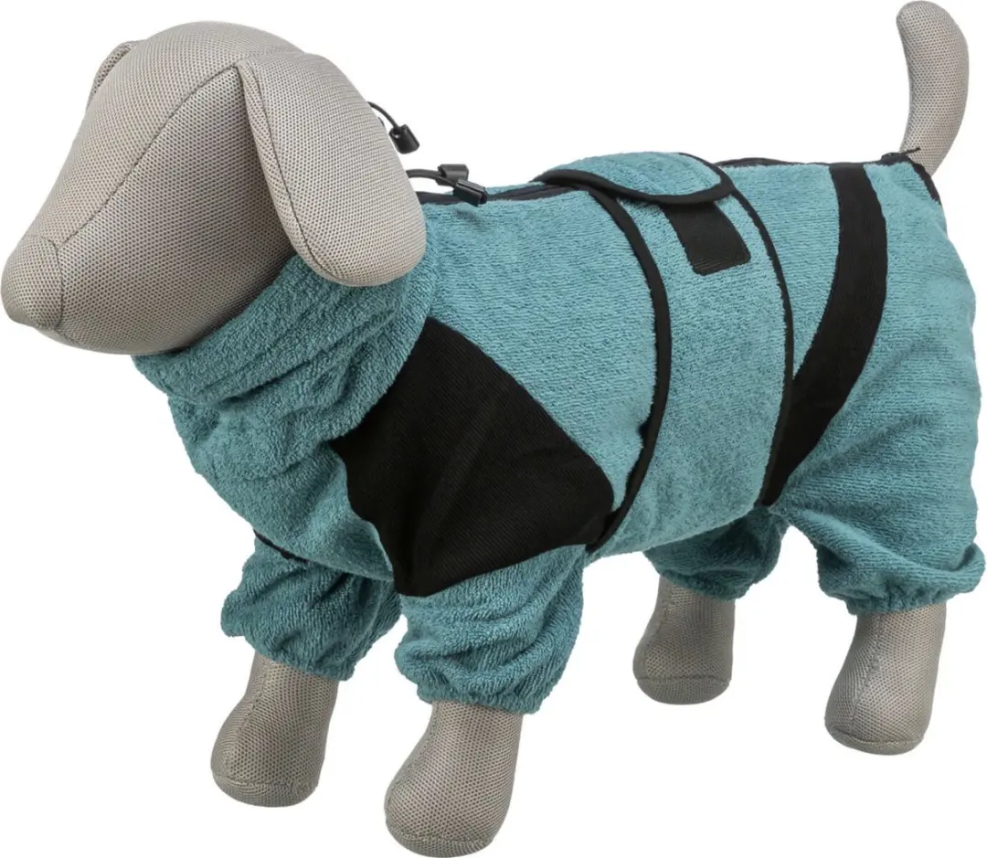 Trixie Honden Badjas - Petrol - 62cm - afbeelding 6 van 6