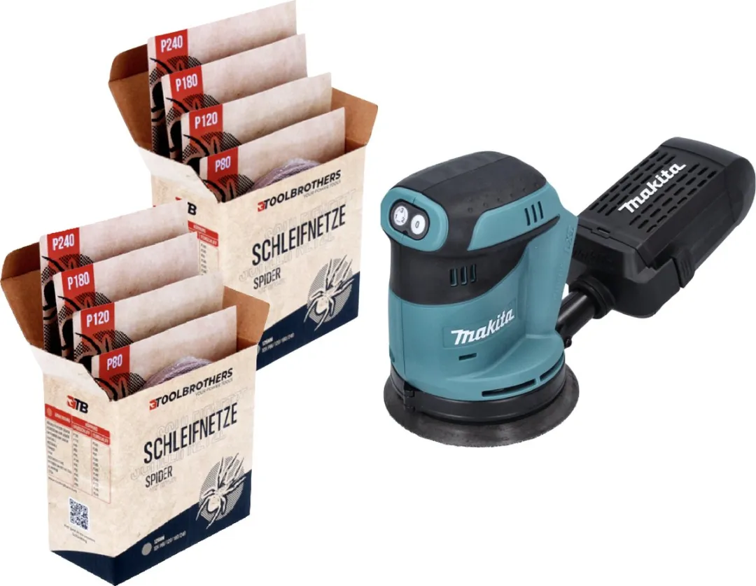 Toolbrothers DBO 180 Z Excentrische Schuurmachine 125mm - 2x SPIDER Schuurmiddelen - afbeelding 3 van 6