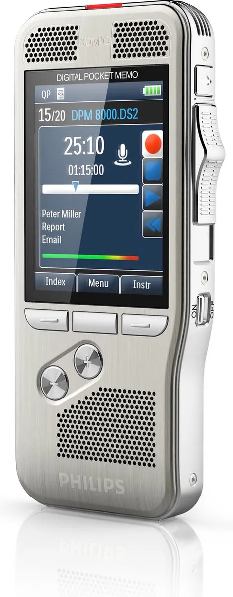 Philips DPM8000 PocketMemo Dicteerapparaat - Zilver