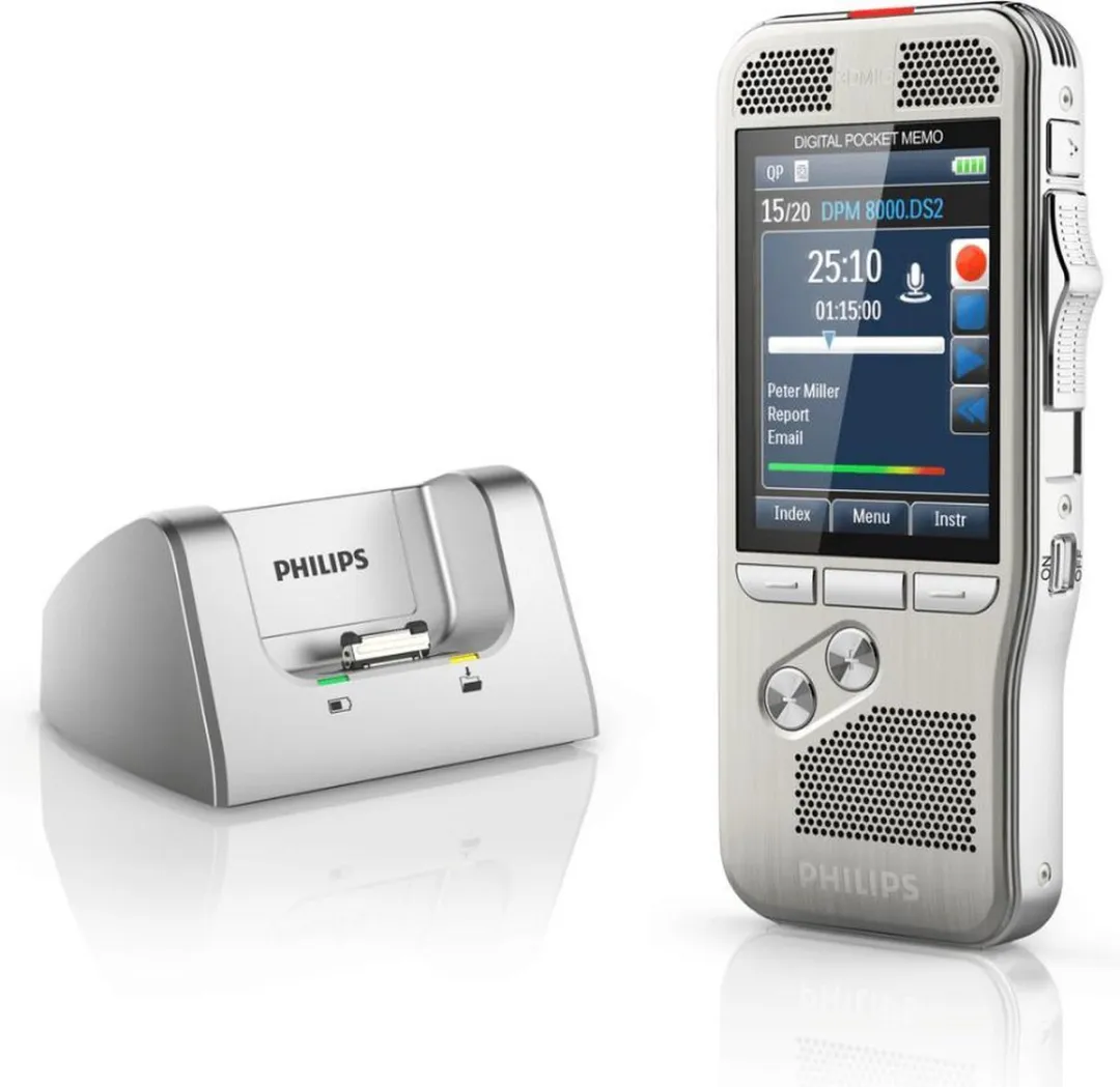 Philips DPM8000 PocketMemo Dicteerapparaat - Zilver