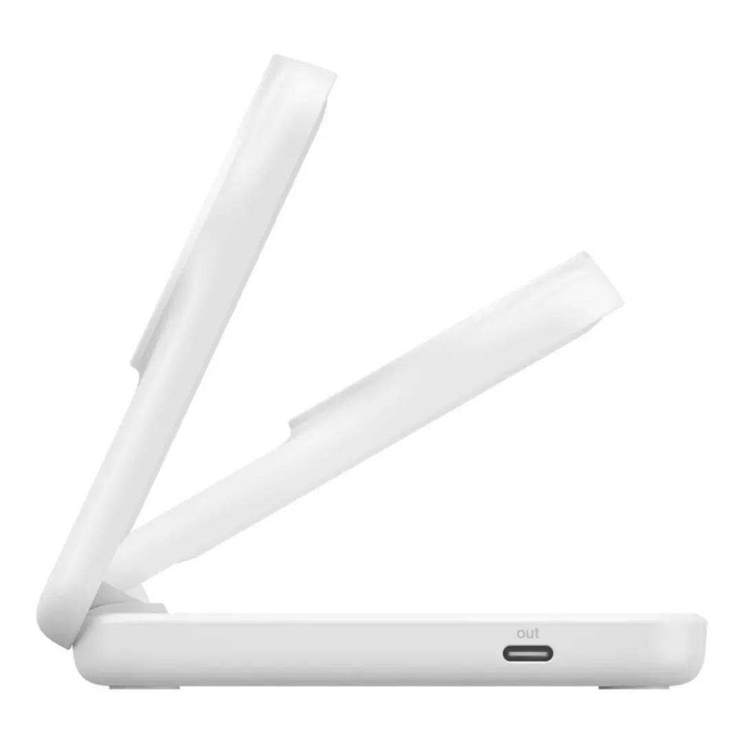 Belkin UltraCharge 2-in-1 WIZ038kqWH Draadloze Oplader - Wit - afbeelding 2 van 6